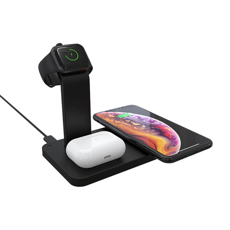 Station de charge sans fil 3 en 1 (pour iPhone, Airpods et Apple Watch)