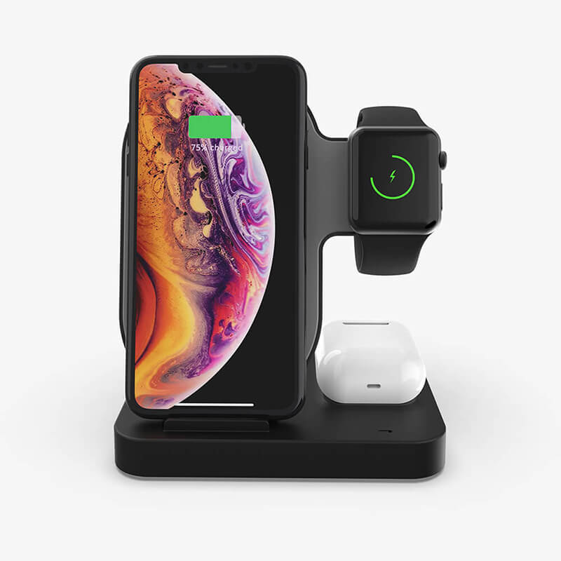 Support de chargeur sans fil double 3 en 1